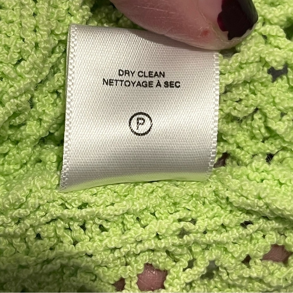 A.L.C. Laney Open Knit Crochet Balloon Sleeve Pullover Sweater — XS - Picture 11 of 11
